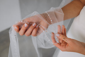 Crystals wedding veil