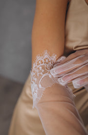 Tulle Lace Gloves for Wedding or Party