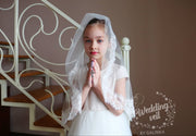 Holy Communion Veil on the Comb for Girls.