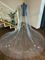 Personalized veil wedding, individual veils