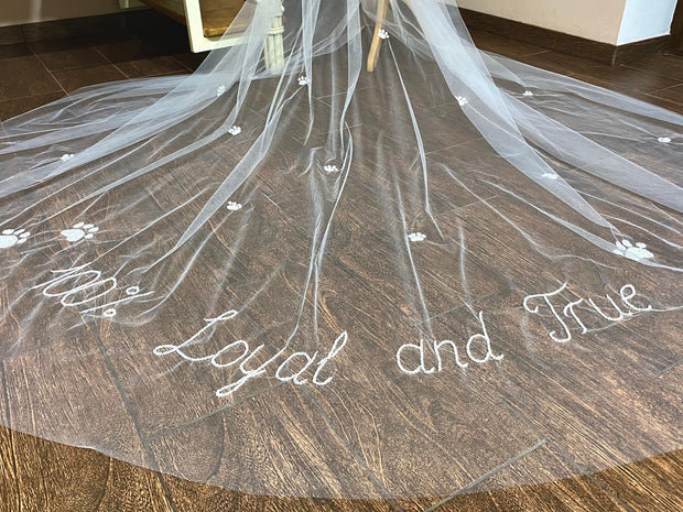 Personalized veil wedding, individual veils