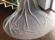 Bespoke Veil Wedding  with phrases, words, letters.