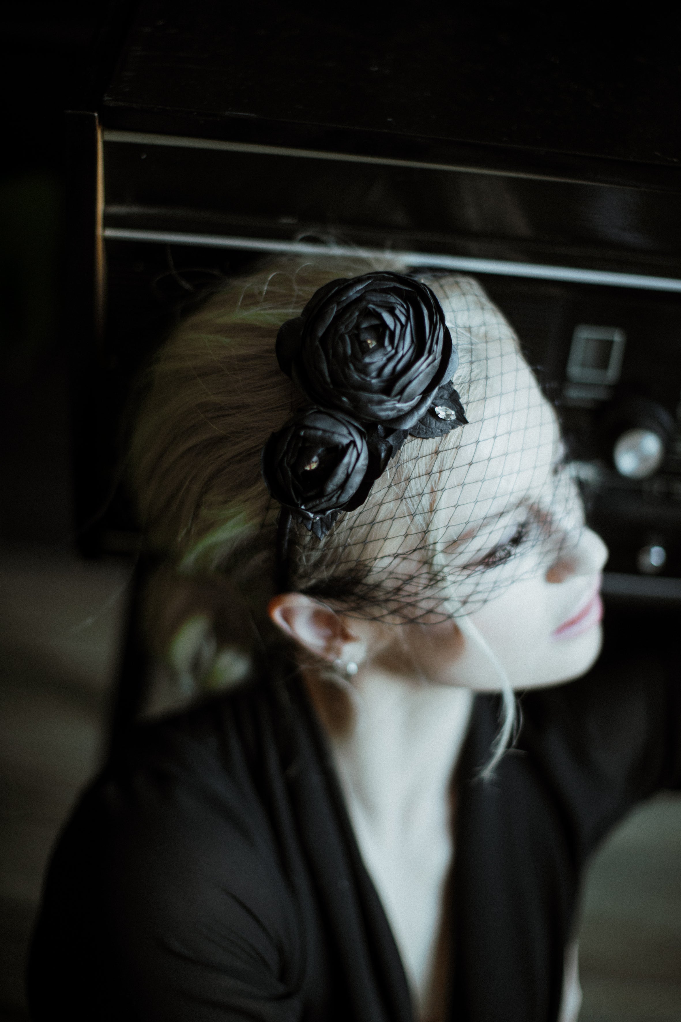 Double Birdcage Veil on a Comb. – by Galinka